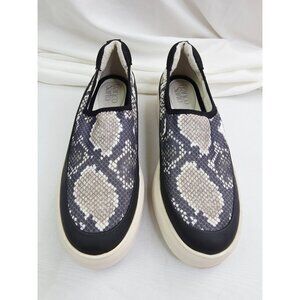 Franco Sarto Size 8.5M Womens Platform Snake Print Stretch Slip On Comfort Shoes
